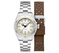 Spinnaker Spence 300 SP-5097 - Reloj automático para hombre de 40 mm con pulsera de acero inoxidable sólido, Blanco apagado, Spence 300 Automatic
