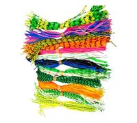 Spinner Baits - Silicone 12 Bundle Spinner Bait Skirt, Fishing Lure Accessories with Vibrant Colors, Fish Tackle Kit, Bass Trout Lure Replacement Skirts for Outdoor Camping Fishing Trips