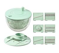 Spinner de secador de vegetales, dispositivo de cocina multifunción con diseño transparente para secado de bombas, rejilla, pasta cortada, papas fritas, ensaladas y verduras, manual fácil de usar 9.25