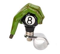Spinner de Volante de Mano de Demonio Verde, Perilla de Volante con Mango de Potencia para automóviles, Camiones, Tractores y Barcos, Perilla de Suicidio Universal de 1,2 Pulgadas