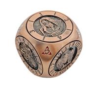 Spinner Dice, 6-Sided Metal Table Game Dice with Magnetic Storage Box, Portable Entertainment and Competition Supplies for Family, Bar, and Leisure Gatherings