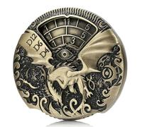 Spinner DND Dice DNDND 7 en 1 Spinner Metal D&D Juego de dados con caja de regalo para Dungeons and Dragon y juego de mesa (latón)