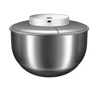 Spinner Eléctrico Para Ensalada, Lavadora Secadora De Verduras De Acero Inoxidable De 4,8 L, Escurridor Deshidratador De Frutas Para El Hogar, Se Detiene Automáticamente En 20 S, Para Ensaladas Verdes