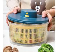 Spinner eléctrico para ensaladas, deshidratador Giratorio para ensaladas para Frutas y Verduras | Giradores de Ensalada eficientes con Capacidad de 3 litros,Diseño Compacto Limpio fácil del Mezclador