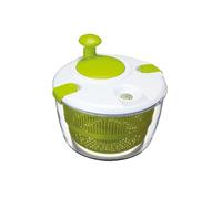 KitchenCraft Espiralizador y aderezador de ensaladas Deluxe, sin BPA y fácil de limpiar, grande, blanco/verde, 25 cm