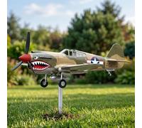 Spinner Viento jardín tiburón | Molinos Vientos avión Guerra bocati burón jardín | Novedad Molino Vientos giratorios Combate Aire Libre | Divertidos Molinos Viento avión hélice para Decor Patios