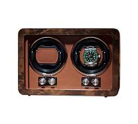 Spinner Winding Box Watch Winders - Watch Shaker Automatic Mechanical Watch Turntable Swinger Watch Storage Box Rotating Placer Piano Paint Watch Winding Box Household Qu(Brown-2