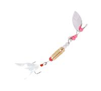 Spinnerbait Pescing - Lentejuelas de metal, señuelo máscara, gancho agudo | Señuelo fusión de larga distancia con gancho plumado y flash reflectante para bajos, trucha y peces depredadores