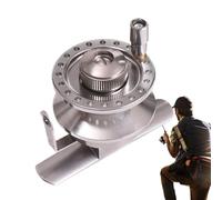 Spinnings - Carrete de, carretes giratorios de aleación de Aluminio con Mango ergonómico, Agarre cómodo, Herramientas de al Aire Libre para Padre, Hijo, Marido, Hombres, tío, Vecino