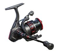 Spinnning Spinnning Fritamente En Agua De Frow, Ideal para Depredadores como Trucha, Persa, Prisionero De Guerra Y Salmón, Estructura De Aluminio Ligera Y Robusta, Diseño Negro Y Rojo, Adecuado