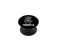 Spinosaurus Dinosaurio Dino Paleontólogo Bandera Americana PopSockets PopGrip Adhesivo