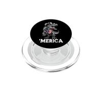 Spinosaurus Dinosaurio Dino Paleontólogo Bandera Americana PopSockets PopGrip para MagSafe