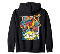 Spinosaurus Mirabilis Retro Comic Dinosaurio Diseño Sudadera con Capucha
