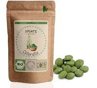 SPINTZ® 1000 unidades de Clorella Bio Bio comprimidos 100% cultivo ecológico controlado | Pastillas veganas de Clorella 500 mg/ Tab | Pastillas de Clorella sin plástico y envasadas de forma sostenible