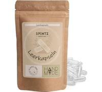 SPINTZ Cápsulas vacías HPMC veganas tamaño 0 | Probado de laboratorio independiente | Sin plástico y empaquetado sostenible | 100% celulosa vegetal, sin OGM, sin alérgenos, transparente (100 unidades)