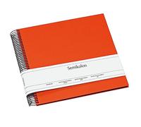 Spiral Album ''Economy'' medium orange +++ 20 sheets photo mounting board black +++ SCRAP - PHOTOBOOK +++ Quality made by Semikolon