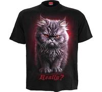 Spiral Camiseta Anger Management Unisex Negro 100% algodón Estampado delantero S