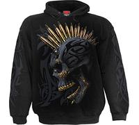 Spiral Black Gold Hombre Sudadera con Capucha Negro L 100% algodón Kapuze mit Tunnelzug Regular