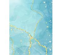 Spiral Bound Journal Notebook Marble Alcohol Ink Print: boxed pages