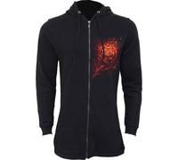 Spiral - BURNT ROSE (Female Black Hoodies) Small HOODIE NUEVO