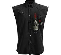 Spiral Dark Death Hombre Chaleco Negro M 100% algodón Vintage