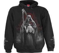 Spiral Dead Kiss Hombre Sudadera con Capucha Negro 100% algodón Regular