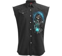 Spiral Dead Metal Hombre Chaleco Negro L 100% algodón