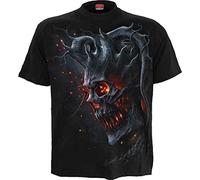 Spiral Death Embers Hombre Camiseta Negro M 100% algodón Regular