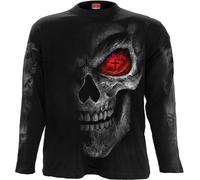 Spiral Death Stare Hombre Camiseta Manga Larga Negro L