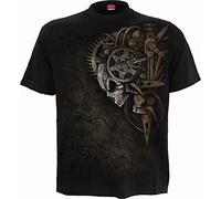 Spiral Diesel Punk Hombre Camiseta Negro 3XL 100% algodón Regular