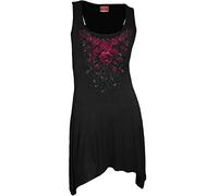 Spiral Direct Blood Rose - Goth Bottom Camisole Dress Black, Vestido Mujer, Negro (Black 001), 44 (Talla del Fabricante: Large)