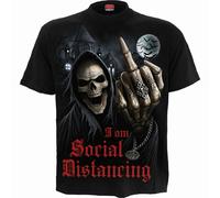 Spiral Direct Social Distancia Cuarentena 2020 Pandemic Calavera Gótico Punk