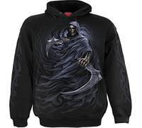 Spiral Double Death Hombre Sudadera con Capucha Negro M 100% algodón Regular