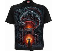 Spiral Dragon'S Lair Hombre Camiseta Negro 100% algodón Regular