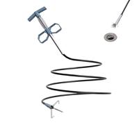 Spiral Drain Opener - Bendable Grabber Tool for Pipes | Durable Steel with Ergonomic Handle, Hair Removal Accessory, Unclogging Device for Bathtub Shower Toilet Bathroom Kitchen Sink Sewer Line