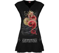 Spiral Shenlong Mujer Camiseta Negro Regular S Negro