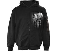 Spiral - Forest Wolf - Sudadera con Capucha y Cremallera Completa - Negro - L