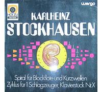 Spiral für Blockflöte und Kurzwellen, Zyklus für 1 Schlagzeuger, Klavierstück Nr. X. Michael Vetter, Christoph Caskel, Max Neuhaus, Frederic Rzewski. Black Label - Wergo Stereo