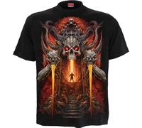 Spiral Gates of Hell Hombre Camiseta Negro M 100% algodón vorne Bedruckt, Hinten Bedruckt Regular