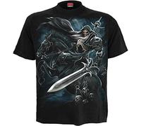 Spiral Grim Rider Hombre Camiseta Negro M 100% algodón Regular