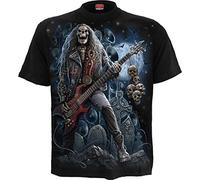 Spiral Camiseta Grim Rocker de hombre 100% algodón Regular Negro XXL