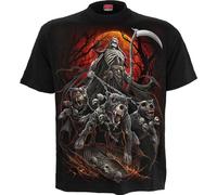 Spiral Harbingers Hombre Camiseta Negro L 100% algodón vorne Bedruckt, Hinten Bedruckt Regular