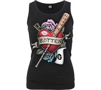 Spiral: Harley Quinn - Rotten - Razor Back Black (Top Donna Tg. M) T-Shirt NUEVO