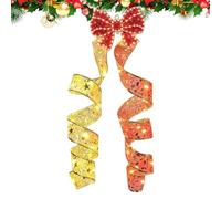 Spiral LED Christmas Lights, Hanging Decoration, Warm White, 8 Modes | Twinkling Holiday Illumination, Curled Wire Design, Festive Glow, Simple Suspension, Indoor Outdoor Accent, Seasonal Ambience