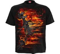 Spiral Atomic Blast Hombre Camiseta Negro M 100% algodón Regular