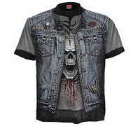 Spiral - Thrash Metal - Camiseta con Estampado Completo - Negro - S
