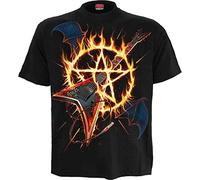 Spiral M121-T-Shirts Camiseta, Black, XL para Hombre