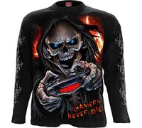 Spiral M301 - T-Shirts - Long Sleeve, Camiseta Hombre, Black, XL