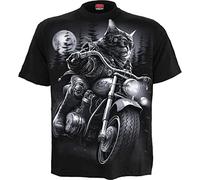 Spiral Nine Lives Hombre Camiseta Negro XL 100% algodón Regular