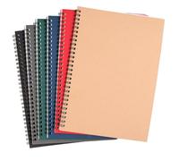 Spiral Notebook 6pcs 100 páginas A5 en blanco Spiral portátil Soft Cover Forrine Journal Bulk Sketch Sketch Planner Planner ideal para suministros de la oficina de viajes en el hogar